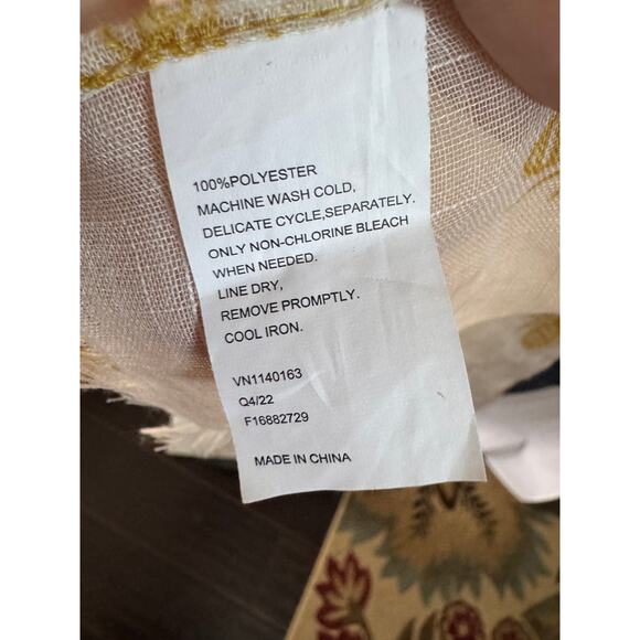 Yellow & Cream Bee Print Scarf - Picture 3 of 10